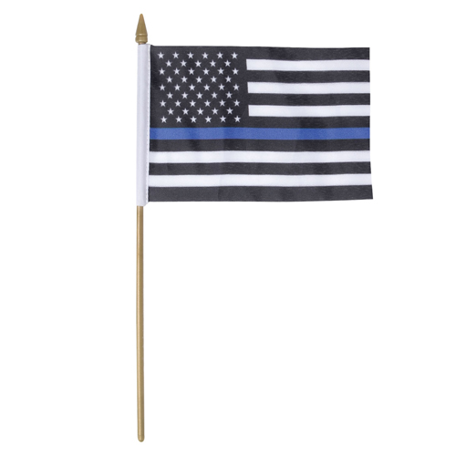Ultra Force Thin Blue Line Stick Flag