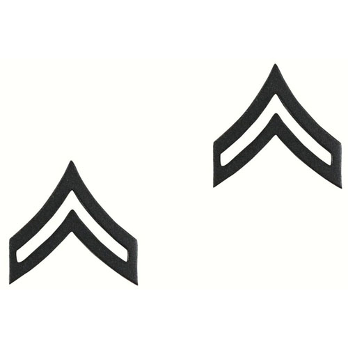 Corporal Polished Insignia