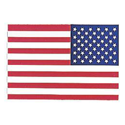 US Flag Back Gum Decal