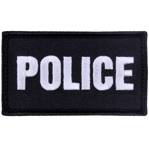 Police Patch with Hook Back