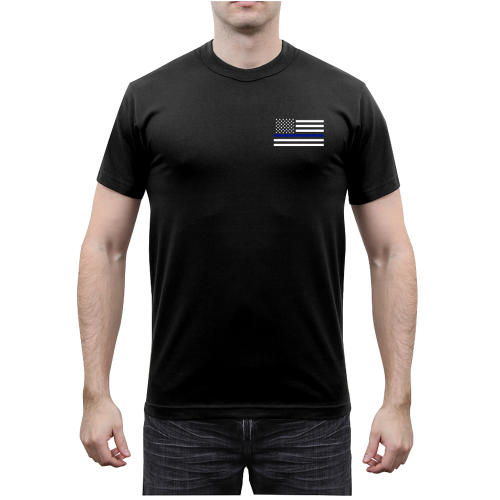 Honor and Respect 2-Sided Thin Blue Line Flag T-Shirt
