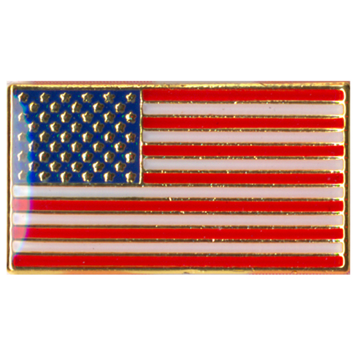 Classic Rectangular US Flag Pin