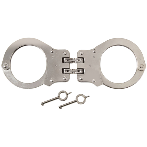 Nickel Peerless Hinged Handcuff