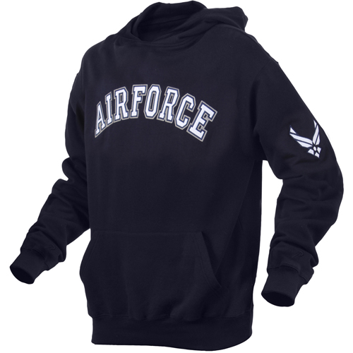 Mens Air Force Military Embroidered Pullover Hoodies