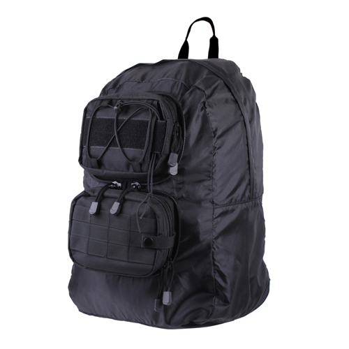 Tactical Foldable Black Backpack