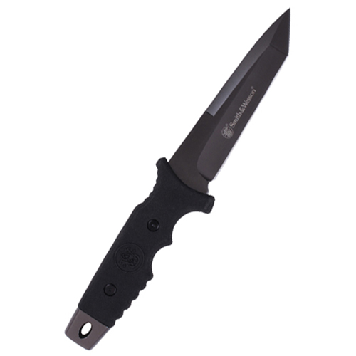 Smith And Wesson Full Tang Fixed Tanto Blade Knife W/ PPE Handle