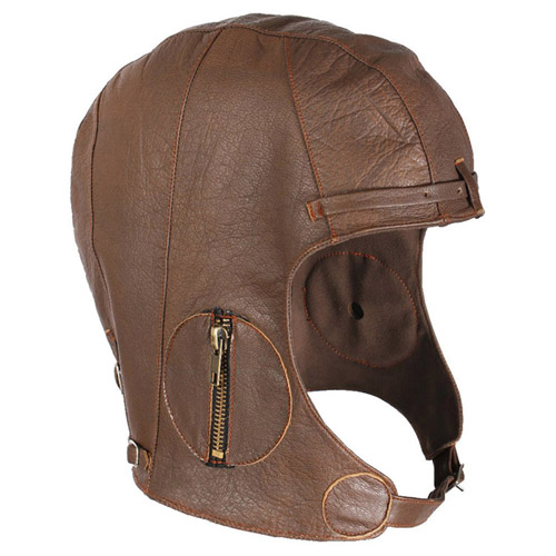 WWII Style Leather Pilots Helmet