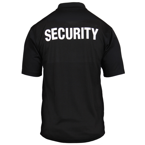 Moisture Wicking Security Polo Shirt with Badge