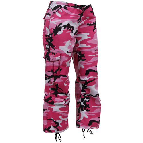 Womens Paratrooper Colored Camo Fatigues Pant