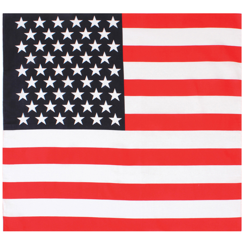 22 X 22 Inches U.S. Flag Bandana