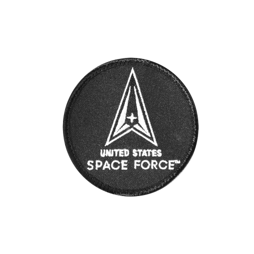 US Space Force Patch Round W/ Hook Back