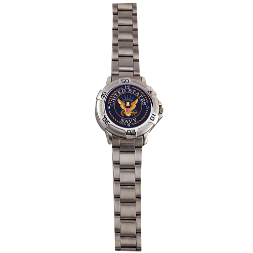 Military Logo Quartz Navy Watch