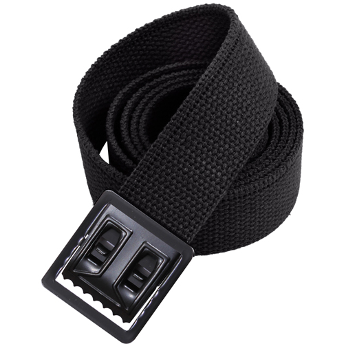 Military Web Belts W Open Face 64 Inch Black Buckle