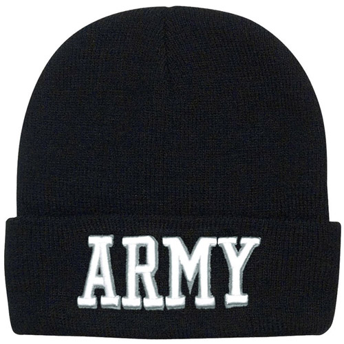 Deluxe Embroidered Army  Watch Cap