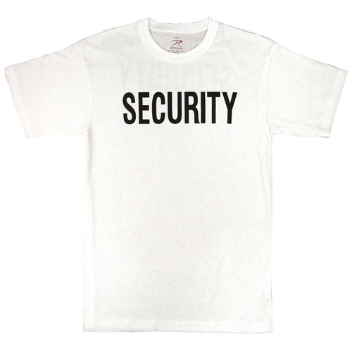 Mens White Security T-Shirt