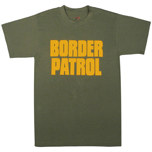 Mens 2-Sided Border Patrol T-Shirt