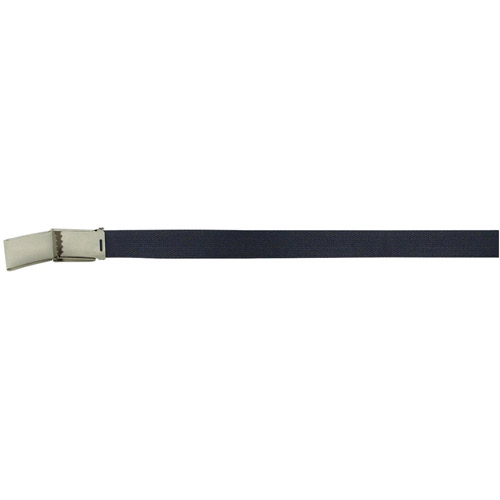 Military Navy Blue Web Belts with Flip Chrome Buckle