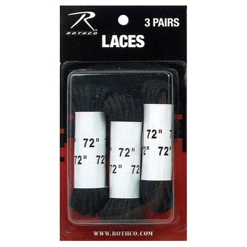 72 Inch 3 Pack Boot Laces
