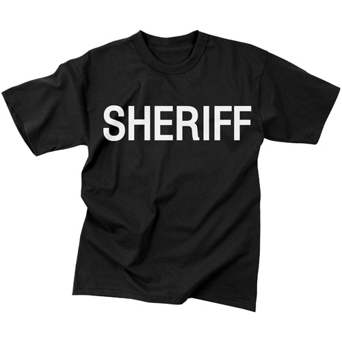 Mens 2-Sided Sheriff T-Shirt