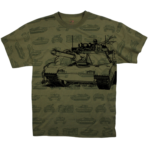 Vintage Olive Drab Tank T-Shirt