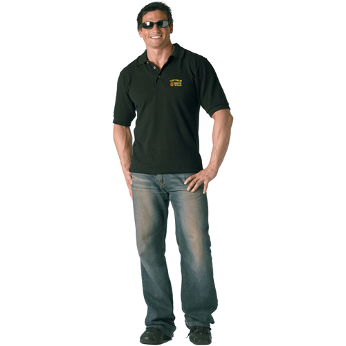 Ultra Force Navy Blue Embroidered Golf Shirt