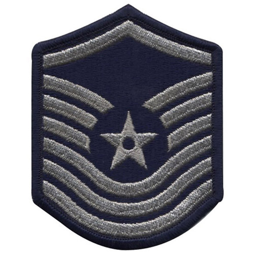 USAF Senior Master Sergeant 1986-1992 Small Silver Patch