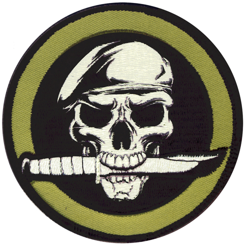 Military Skull & Knife Morale Patch