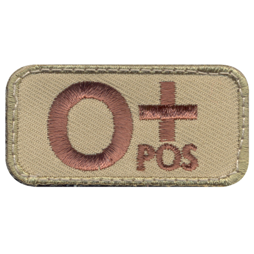 O Positive Blood Type Morale Patch