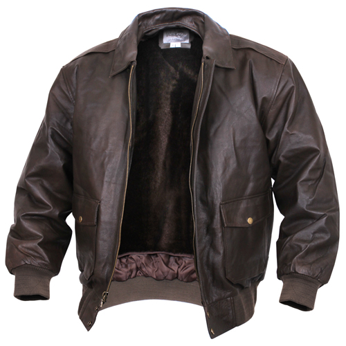 Mens Classic A-2 Leather Flight Jacket