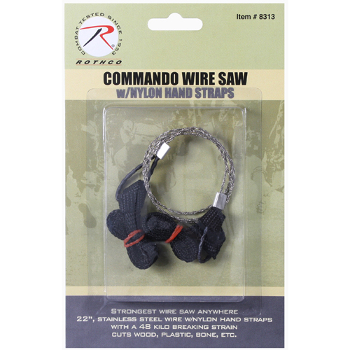 Commando Wire Saw with Nylon Hand Straps