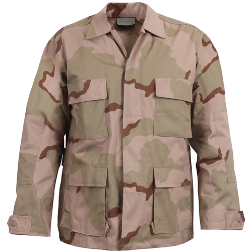Ultra Force Tri-Color Desert Camouflage BDU Shirt