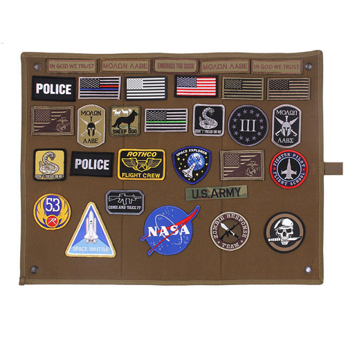 Hanging Roll-Up Morale Patch Board