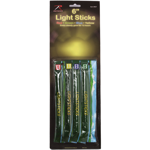 4-Pack 6 Inch Chemicals Lightsticks