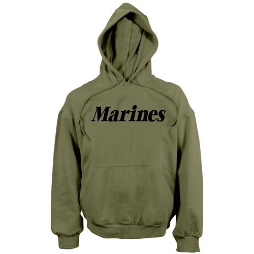 Mens Marines Pullover Hooded Sweatshirt
