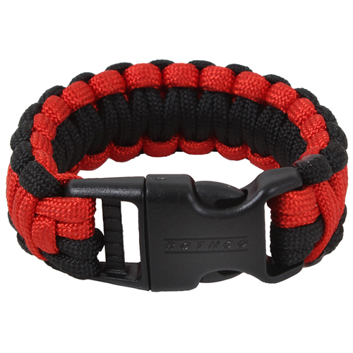 Red Black Deluxe Paracord Bracelet