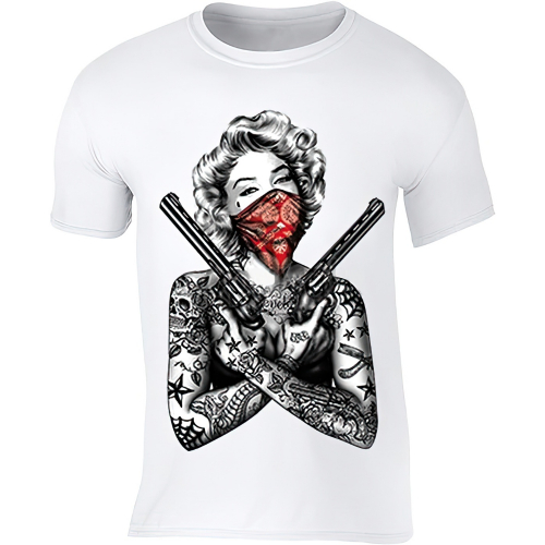 Monroe Gangster Design T-Shirt