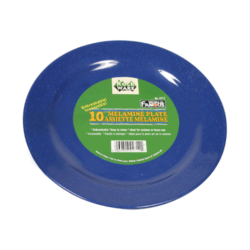 Melamine Plate 10.5 Inch Blue