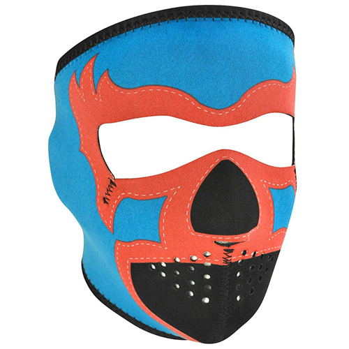 Zan Headgear Neoprene Lucha Libre Blue Face Mask