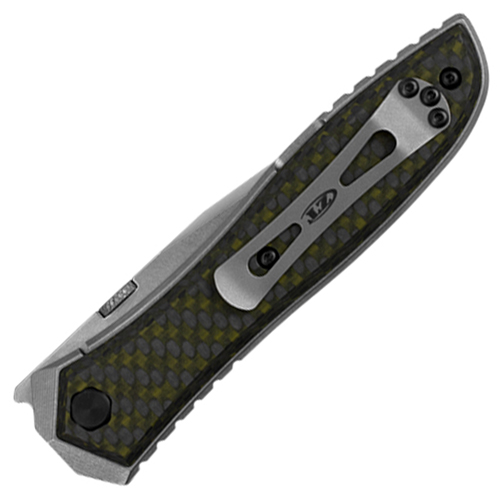 Zero Tolerance 0640 Green Carbon Fiber Overlay Handle Folding Knife