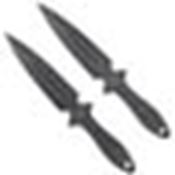 2 PC Set - Throwing Knives With Sheath