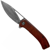 Riffle Damascus Flipper Folding Knife