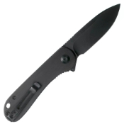 Elementum Flipper Knife Ebony Wood Handle