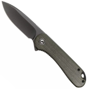 Elementum D2 Flipper Knife Micarta Handle