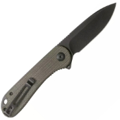 Elementum D2 Flipper Knife Micarta Handle