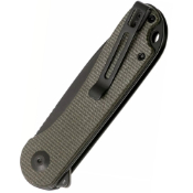 Elementum D2 Flipper Knife Micarta Handle