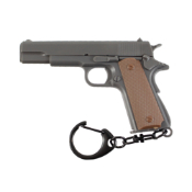 Gear Stock 1911 Keychain - Grey