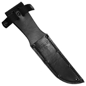 Short Tanto Blade Fighting Knife w/ Leather Sheath
