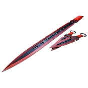 Master Cutleery Fantasy Master Sword - Red Cord Wrapped Handle