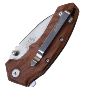 Master Cutlery MTech USA MT-A1158BR Folding Knife - Brown Wood Handle