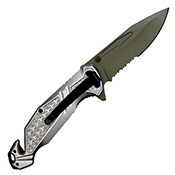 Neptune Wartech Half-Serrated Spear Point Folding Knife